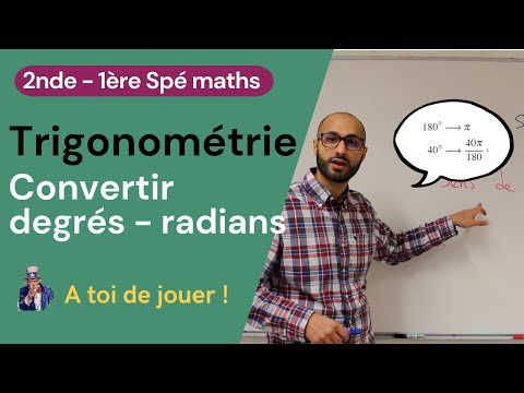 TRIGONOMETRY: Convert degrees - radians