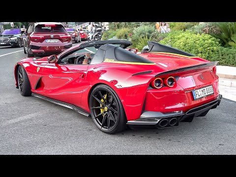 The EPIC Monaco Supercar Nightlife 2023 #1 (Monza SP2, Novitec 812, Senna, Novitec F8, Competizione)