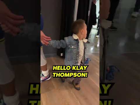 Canon Curry is excited to see Klay Thompson🥺 #shorts #warriors