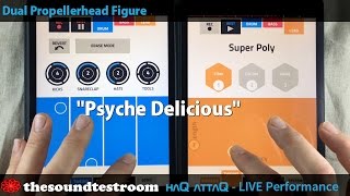 Video thumbnail for DUAL Propellerhead Figure LIVE double iPad Performance │ Psyche Delicious - haQ attaQ by Jakob Haq