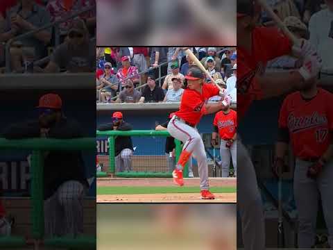 Jackson Holliday Slow Motion Home Run Baseball Swing Hitting Mechanics Instruction Top Prospect V1