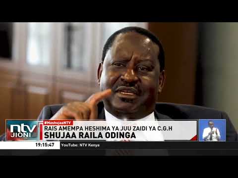 Rais Ruto ampa heshima ya juu zaidi kwa raia nchini hayati Raila Odinga katika sherehe za Mashujaa