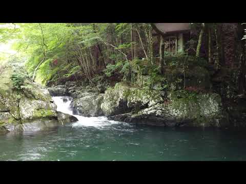 瀧澤神社奥の院と沢桧川（釜石鵜住居復興スタジアム周辺観光案内）