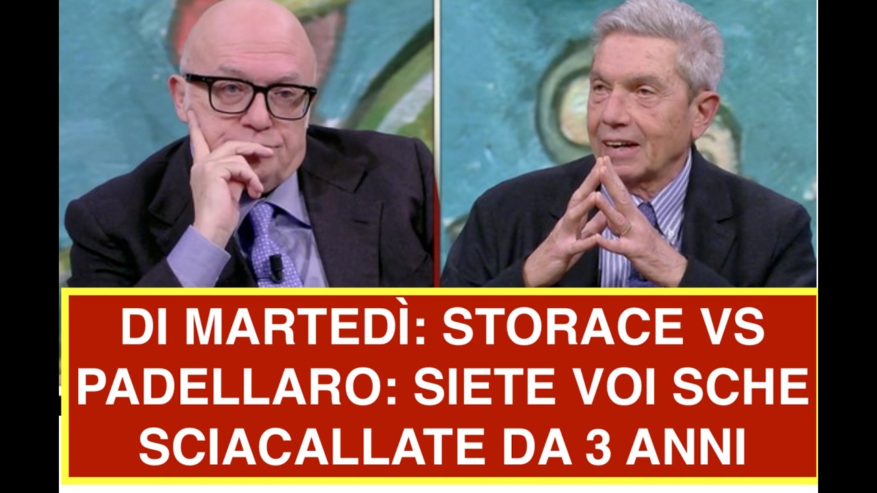 DI MARTEDÌ: STORACE VS PADELLARO: SIETE VOI SCHE SCIACALLATE DA 3 ANNI