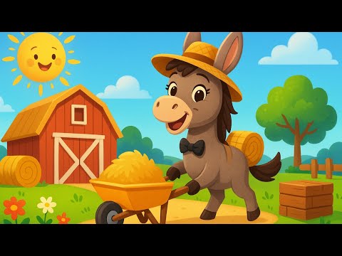 🎵🐴La Mulita Trabajadora de la Granja 🎵🐴 Canciones Infantiles Educativas para Niños