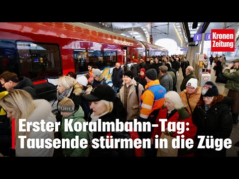 Erster Koralm-Tag: Tausende stürmen in die Züge | krone.tv NEWS