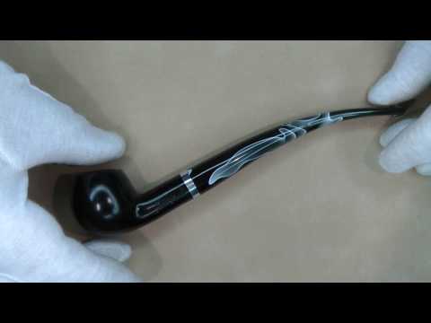 Jean Claude Pausen/Lesepfeife Filter Apple schwarz 4153 @pipe-embassy.com