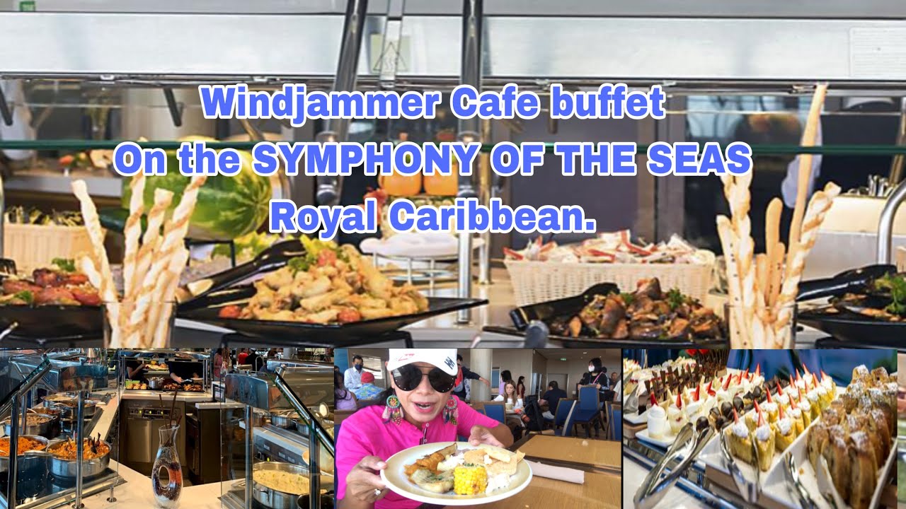 Amazing food in Windjammer Cafe buffet On the SYMPHONY OF THE SEAS . Royal Caribbean cruise.