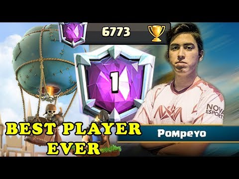 Pompeyo4  Best Player Ever Clash Royale |  God of Balloon Miner Deck