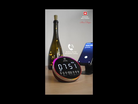 Swiss Military Digital Alarm With Bluetooth Speaker