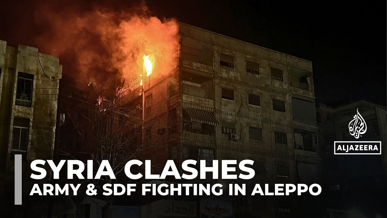 Video | At least two killed in Aleppo clashes between Syrian army, Kurdish-led SDF
