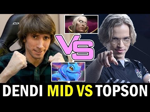 TOPSON mid vs DENDI — Signature Hero vs 7.23 Favourite Hero Dota2