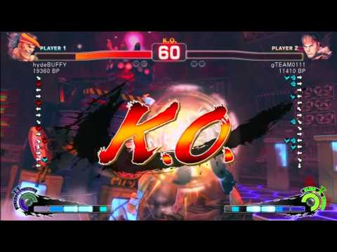 SSF4 Rank Match  hydeBUFFY (AD)  vs  gTEAM0111 (RY)