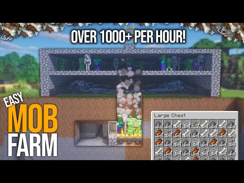 Simple Mob farm | Zombie, Skeleton, Creeper, Spider Farm