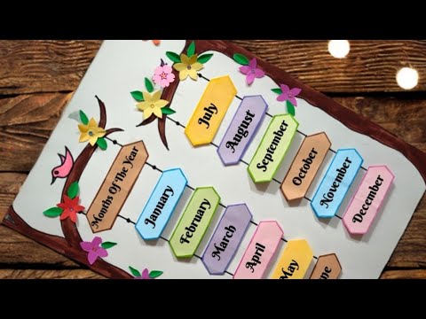 Months Of The Year Chart | Months Of The Year Project | Primary School TLM #monthsname