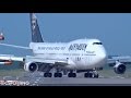 Iron Maiden Boeing 747 400 Ed Force One Landing At Dusseldorf Airport