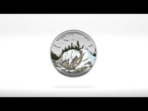 $20 Fine Silver Coin - Landscape Illusion - Mountain Goat