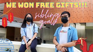 unboxing FREE merch 🎁 we won a giveaway!!! (visiting Singapore Chinese Cultural Centre) 👲