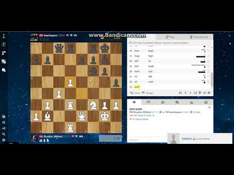 Blitz on Chess.com FM Bryakin Mikhail - FM Yanchenko Roman