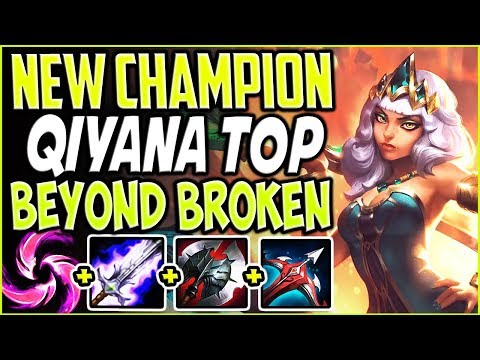 NEW CHAMPION QIYANA TOP LANE IS BEYOND BROKEN! CRAZY ONE-SHOTS QIYANA Season 9 PBE League of legends