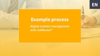 How digital contract management can be implemented with JobRouter®