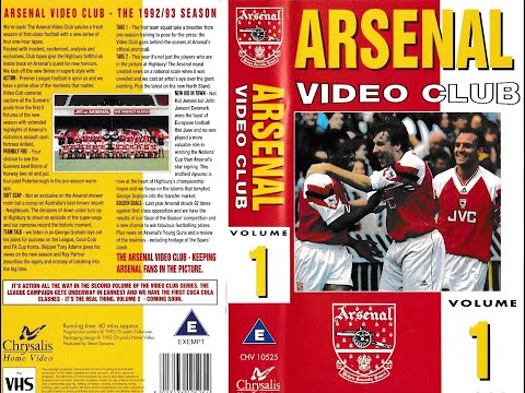 Arsenal Video Club... 1992/93 Season Vol. 1