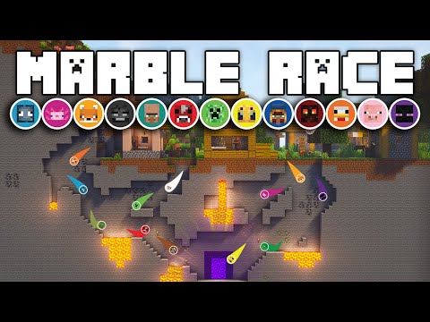 20 Minecraft Marble Race EP.1: First To The End Portal