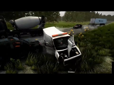 BeamNG Drive : dangerous overtaking car crash