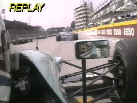 F1 – Ivan Capelli (Leyton House Judd V8) Short Onboard + crash – San Marino 1990