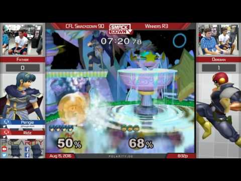 CFL Smackdown 90 Melee - Father (Marth) vs Derdian (ICs, Falcon) - Winners R3