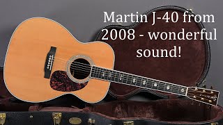 Video thumbnail for Martin J-40 2008 Pre Owned by Guitarplace Aschaffenburg