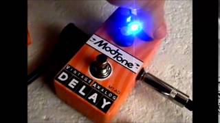 Video thumbnail for ModTone vintage analog delay guitar pedal demo by Gearfacts