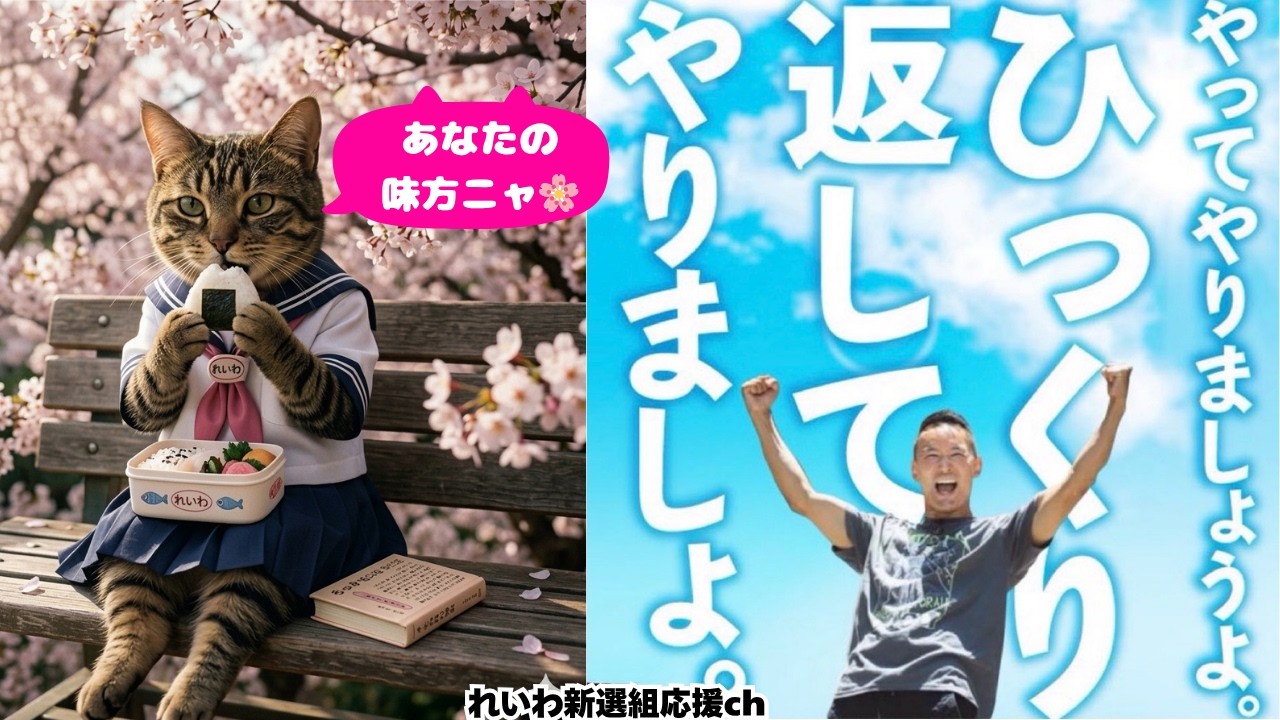 【山本太郎】『日本中に届けたい』何度でもあなたに贈る、優しい世界へひっくり返す5分間🌸