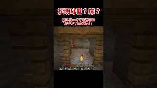 【マイクラ】松明は壁派？床派？ #マイクラ