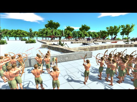 50 Archers Death Run | Animal Revolt Battle Simulator