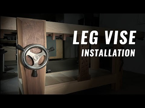 Benchcrafted Glide Leg Vise Installation // How to Install