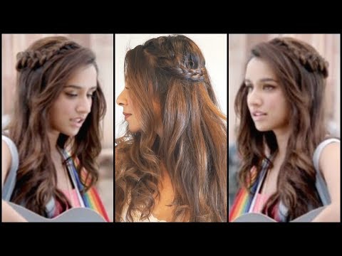 Side Braided Hairstyle For Medium Long Hair│Shraddha Kapoor Half Girlfriend EASY Wavy Hair Tutorial Video