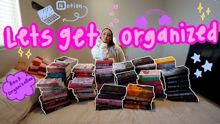 *fall* Life Reset 🍂🧸💫 (Book Organization, Notion Tour, Clean & Organize, Book Journal)