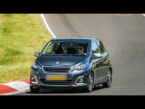 POV Drive Nürburgring Tourist Rides Nordschleife Peugeot 108 (1.0 e-VTi 69 hp slow)