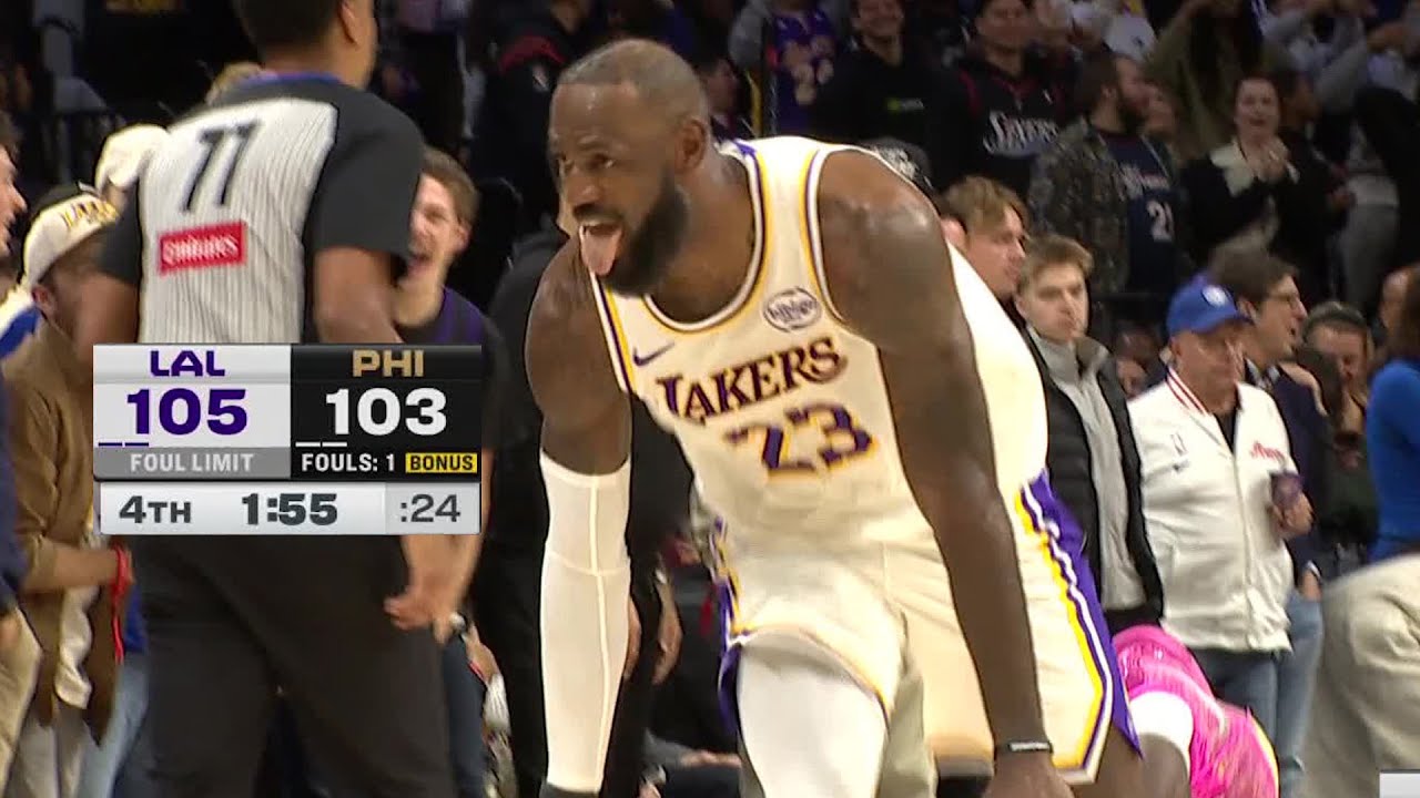 Final 4:39 WILD ENDING 76ers vs Lakers | December 7, 2025