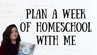 PLAN A WEEK OF HOMESCHOOL WITH ME || LESSON PREP FOR NEXT WEEK