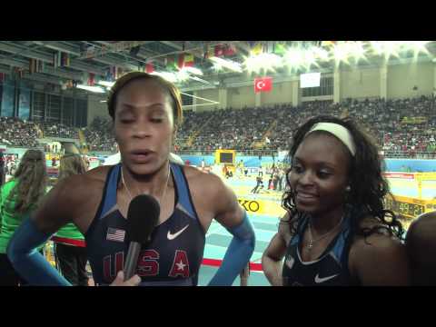 Istanbul 2012 Mixed Zone: 4X400m Women Final - Sanya Richard USA
