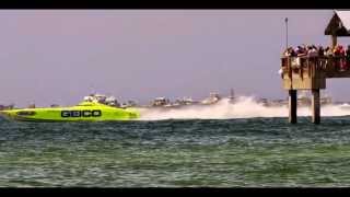 preview picture of video 'Super boat Clearwater 2014. Race day'