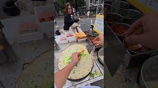 Making a pancake breakfast