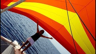 #sailing #love Flying the KITE. Wonderfull sailing with the CODE ZERO up!  Sailing Ocean Fox Ep 10