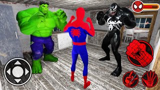 Playing as SpiderMan VS Hulk & Venom in Granny House