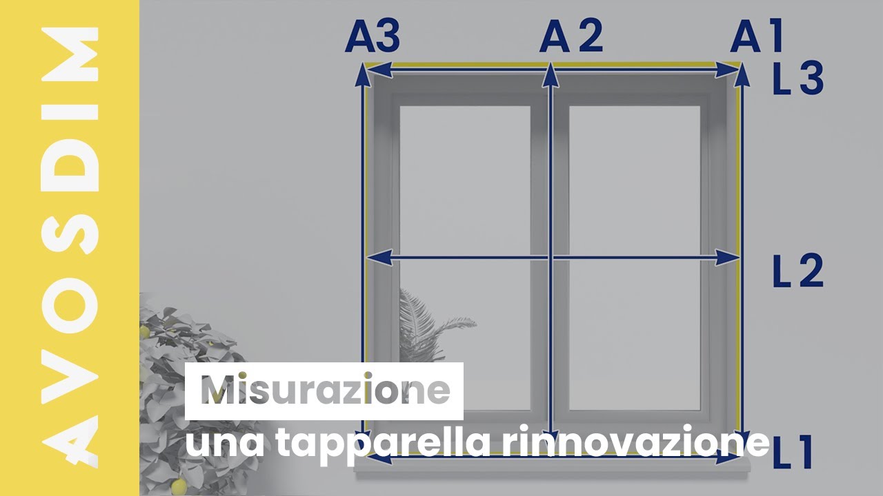 Come si misura una tapparella?