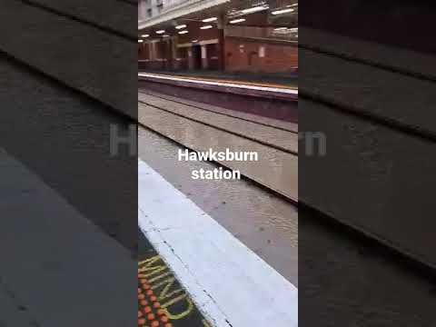 hawksburn station due to heavy rain