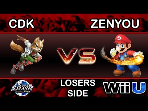 Super Smash Sundays 32 - Zenyou (Mario) Vs. CharlieDaKing (Fox) Losers Side - Smash Wii U