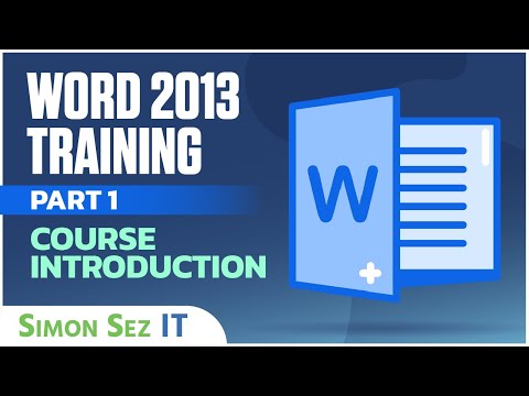 Word 2013 for Beginners Part 1 An Introduction to Using Word 2013
